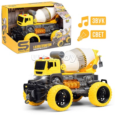 Машина "СтройМастер" 1:16 (свет, звук) в коробке