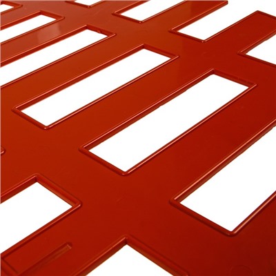 Ограждение декоративное, 35×210 см, 5 секций, пластик, терракотовое, RENESSANS, Greengo