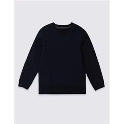 Cotton Unisex V-Neck Sweatshirt (2-16 Yrs)