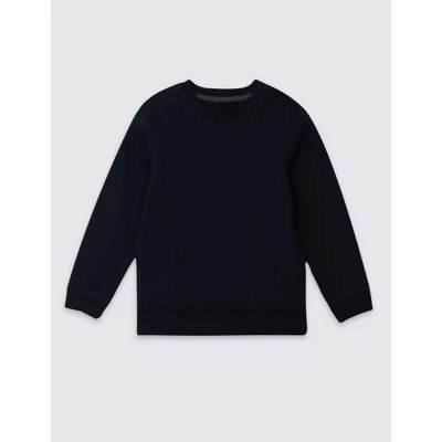 Cotton Unisex V-Neck Sweatshirt (2-16 Yrs)
