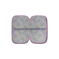 Пенал 3 секции, 125×205×55 мм, Calligrata 30П26/3 «Кот чёрный», ламинированный картон