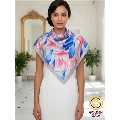 Платок шелковый "Тюльпаны" Арт 9062/6