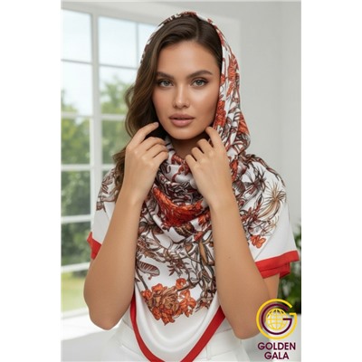 Платок шелковый большой "Парижанка" Арт 2428/38