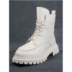 04-M3-886 BEIGE Ботинки зимние женские (натуральная кожа, натуральный мех)
