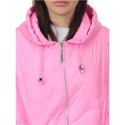 23-061 PINK Куртка оверсайз демисезонная женская (синтепон 100 гр.)