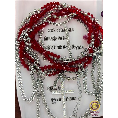 Чокер-колье на шею многослойный Арт ЧО/020