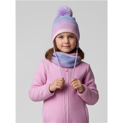 Комплект для девочки: шапка, снуд