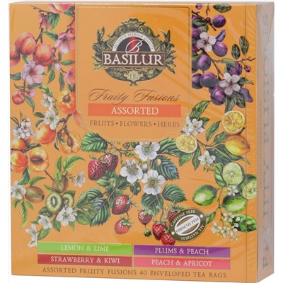 BASILUR. Inspiration. Ассорти (оранжевая) карт.упаковка, 40 пак.