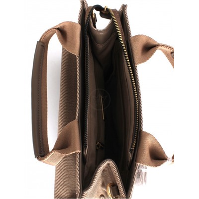 Сумка женская искусственная кожа DJ-CM 7413-TAUPE,  1отд,  плечевой ремень,  кофе 263815