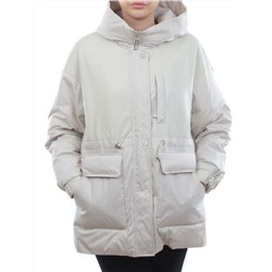 M24-211 LT. BEIGE Куртка демисезонная женская (100 гр. синтепон)