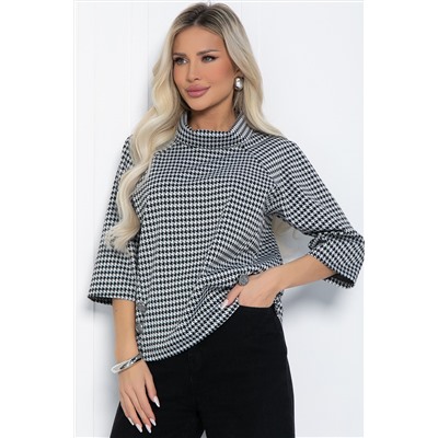 Джемпер Эдельвейс (черно-белая) Б12403-18