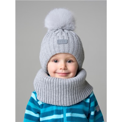 Комплект для мальчика: шапка, снуд