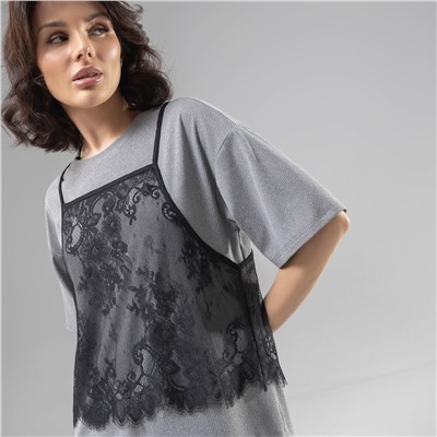 Футболка со съемным топом, Модный тандем (2 в 1)