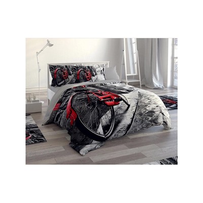 3Д Постельное Белье (2 сп. ЕВРО) 3D DIGITAL %100 COTTON - Le Jardin D'OR