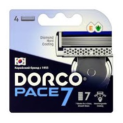 DORCO PACE 7  NEW (4шт), касеты с 7 лезвиями 12шт/уп