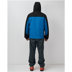 Горнолыжная куртка мужская зимняя голубого цвета 7616Gl