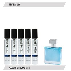 Парфюмерный набор BEAS Azzaro Chrome Men 5*5 ml M239, Парфюмерный набор Beas M239 создан по мотивам аромата Azzaro Chrome