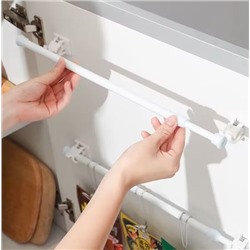 Рейлинг универсальный телескопический с крючками 40*70 см