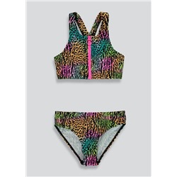 Girls Candy Couture Animal Print Bikini (9-16yrs)