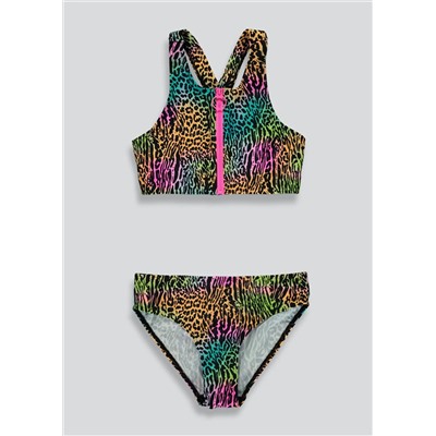 Girls Candy Couture Animal Print Bikini (9-16yrs)
