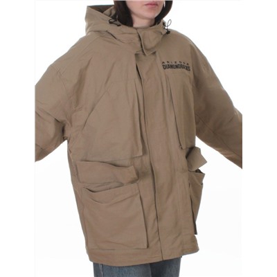 3106 DK. BEIGE Куртка демисезонная женская (100 гр. холлофайбер)