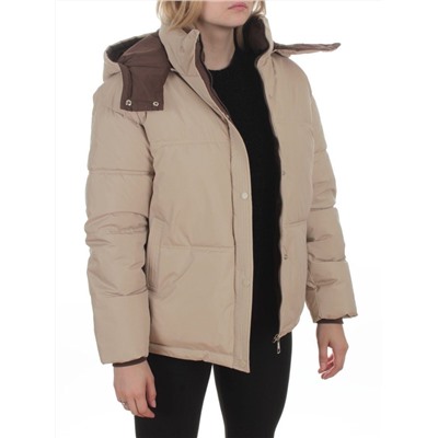 S24-292 BEIGE Куртка зимняя женская (150 гр. холлофайбер)