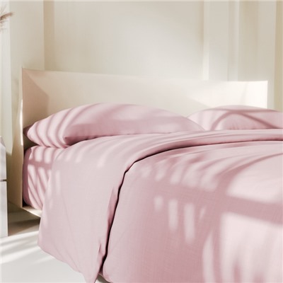 Постельное бельё Этель 1,5 сп Crystal rose 143х215, 150х214, 50х70см-2 шт,100% хлопок, поплин 125г/м2