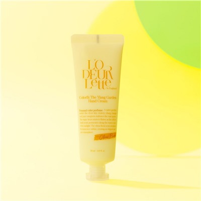LODEURLETTE Крем для рук увлажняющий с ароматом иланг-иланг / In England Colorfit Ylang Garden Hand Cream, 50 мл