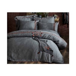 2 сп. Евро Комплект Постельного Белья Cotton Saten Toga Çift - EcoCotton