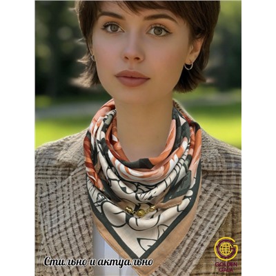 Платок на шею с украшением Артикул 2455/33