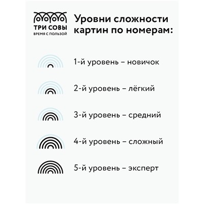 Картина по номерам на холсте ТРИ СОВЫ "Милая пара", 30*40, с акриловыми красками и кистями