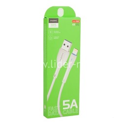 USB кабель Lightning 1.0м MAIMI X65 (белый) 5A