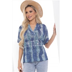 Блуза Бэри Леди (синяя) Б13038-34М