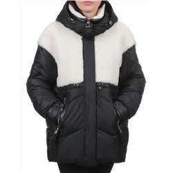 350-X01 BLACK Куртка зимняя женская (200 гр. холлофайбер)