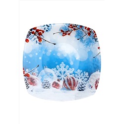 Тарелка малая «Морозные узоры»