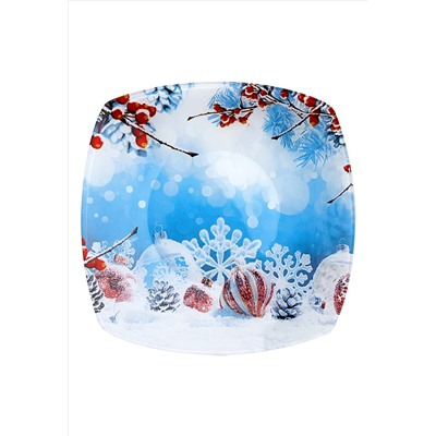 Тарелка малая «Морозные узоры»