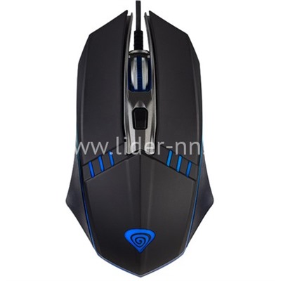 Мышь проводная PERFEO GAME 1400 DPI; RGB подсветка (черная)