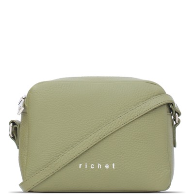 Женская кожаная сумка Richet 2611Н1Н Dalia Green tea