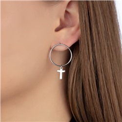 Серьги родированные серебро 925*