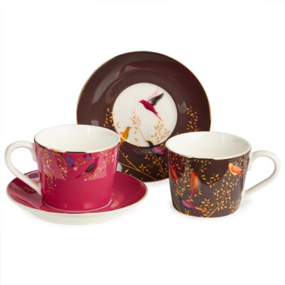 КОФЕЙНЫЙ НАБОР LEFARD "GOLDEN BIRDS" НА 2 ПЕР. 4 ПР. 120 МЛ (КОР=12НАБ.)