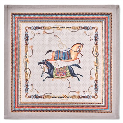 НАБОР САЛФЕТОК  2 ШТ "PASSAGE",40Х40СМ, 100% ХЛОПОК, КАПУЧИНО,ТВИЛ