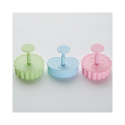 Набор форм BE-4312P/3  3шт для печенья с поршнем пласт (120/60)