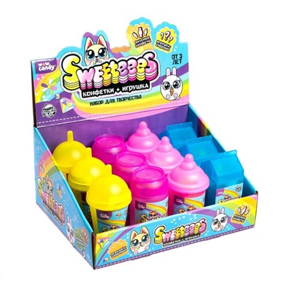Набор Sweeteees, игрушка в красивой баночке, МИКС, уценка (нет конфет)