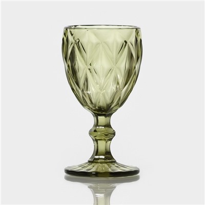 Бокалы для вина Magistro «Круиз», 250 мл, 8×15.3 см, набор 6 шт., стекло, зелёные