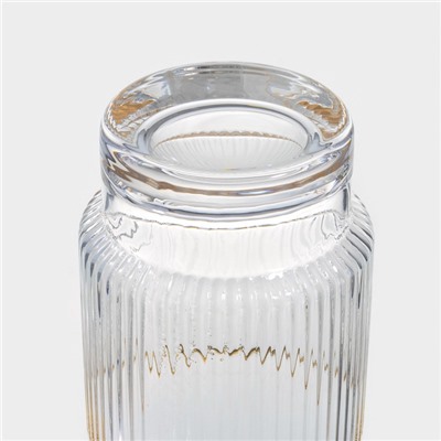 Стакан Magistro «Орион», 320 мл, с золотой отводкой, стекло, прозрачный