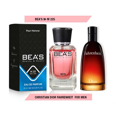 Beas M225 Christian Dior Fahrenheit Men edp 25 ml, Парфюм мужской Beas M225 создан по мотивам аромата Christian Dior Fahrenheit