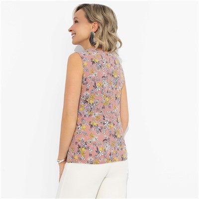 Блуза с цветочным принтом, Легкое настроение (яркая)