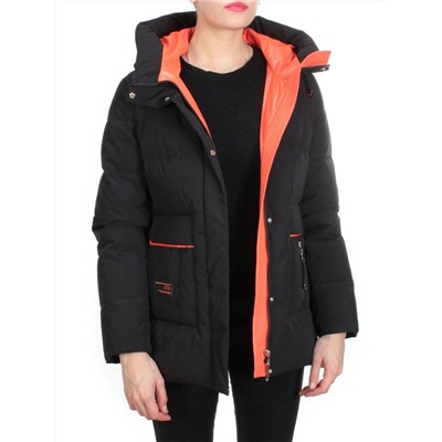 YM 2102 BLACK Куртка зимняя женская MARIA (200 гр. холлофайбера)