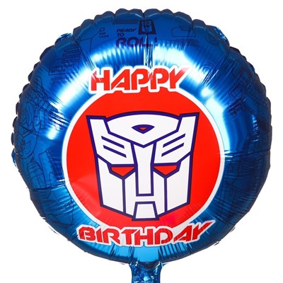 Шар фольгированный "Happy Birthtday", Трансформеры