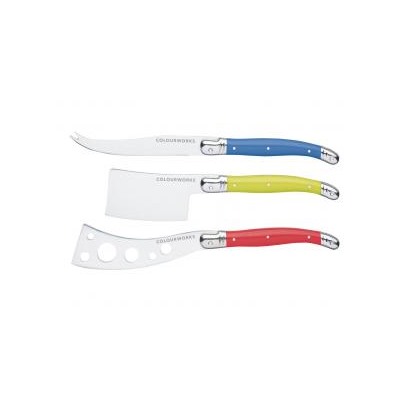 Нож для сыра,  набор 3 шт, Colourworks Brights бренда Kitchencraft недорого купить в интернет магазине